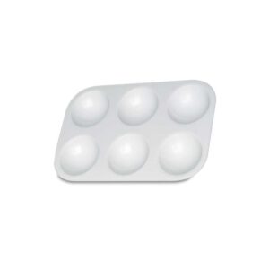 Paleta rectangular de 6 cuencos